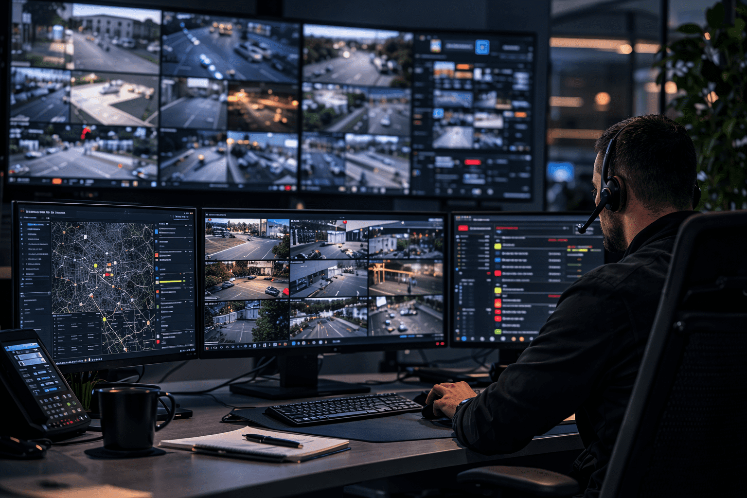 Moderní monitorovací centrum